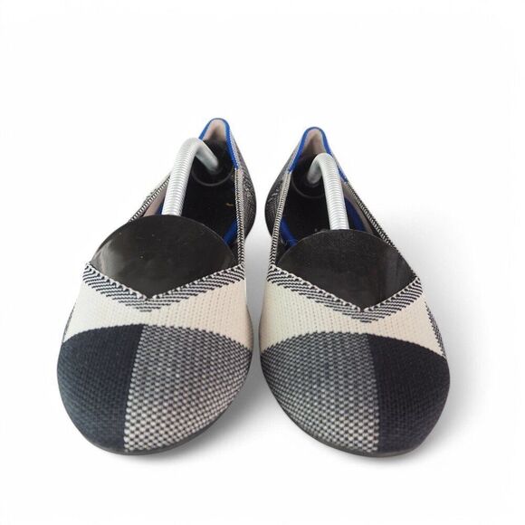 Rothy's The Flat Round Toe Ballet Flats "Captoe Black" Women's 8 - Picture 3 of 11